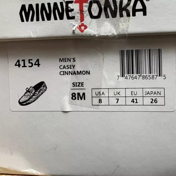 Minnetonka Mens Casey Moccasin Size 8 M